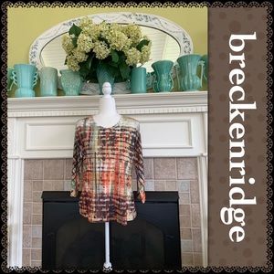 Breckenridge 3/4 sleeve top, size M
